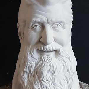 Life-size portrait bust made of plaster, individually modeled according to your photos - gift for anniversary, wedding, birthday or as a souvenir
