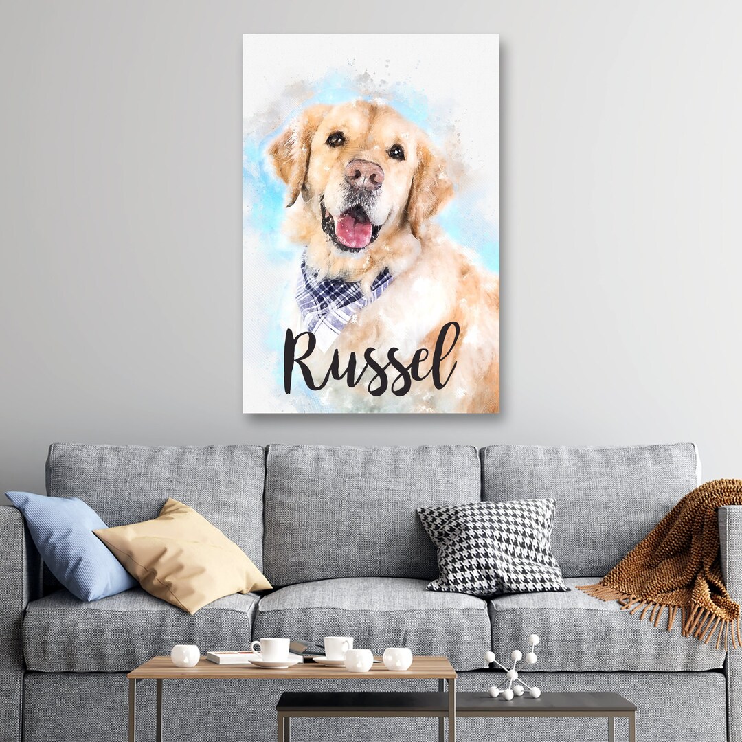 Personalized Pet Canvas Print, Wall Art, Custom Canvas Print, Custom