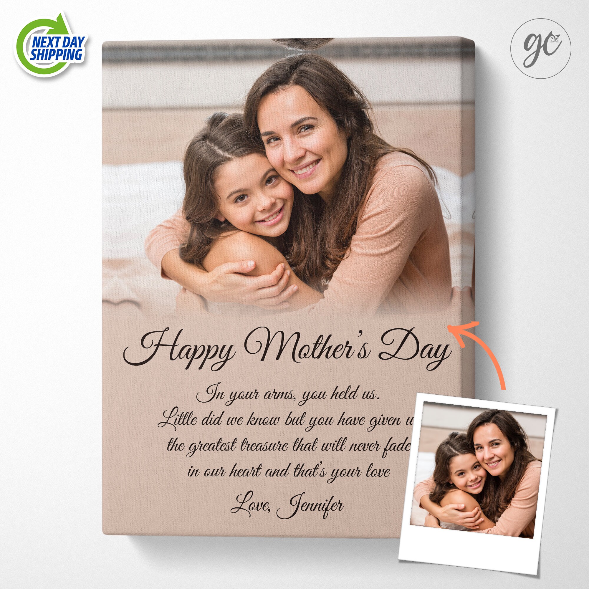 Personalized To My Mom Canvas Art I Will Always Be Your Etsy