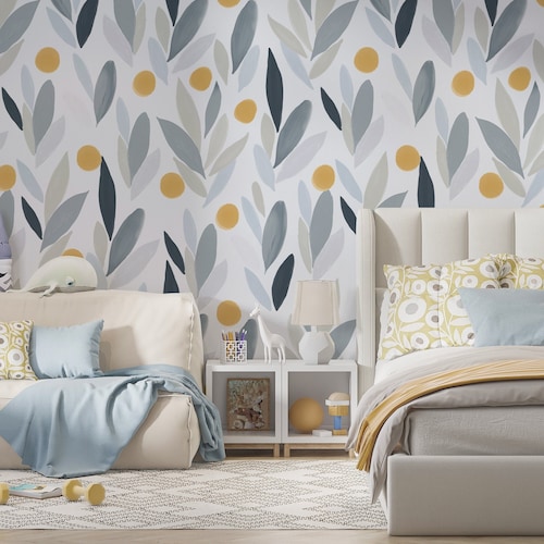 Watercolor Roses Peel and Stick Wallpaper Vintage Floral Etsy