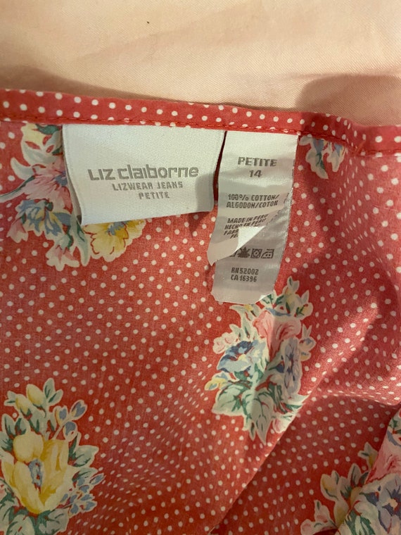Vintage Liz Claiborne Floral shirt dress - image 2