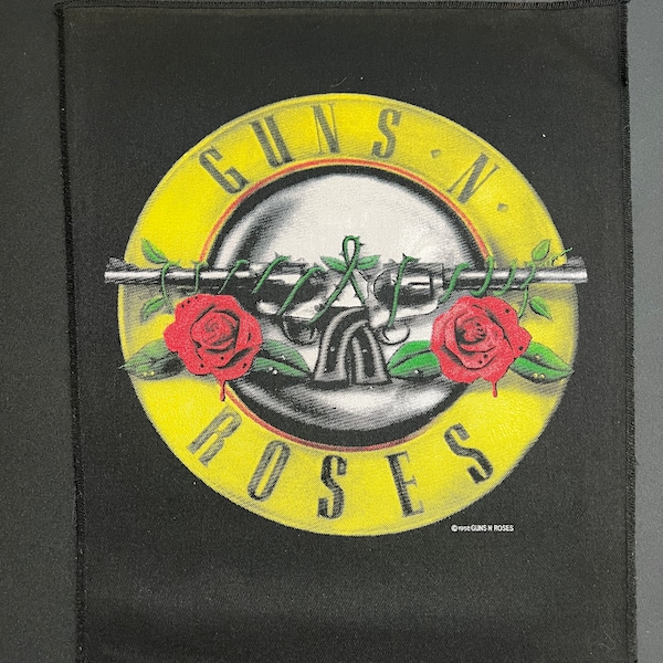 Vintage 80s Guns N Roses licensed back patch denim jacket costume