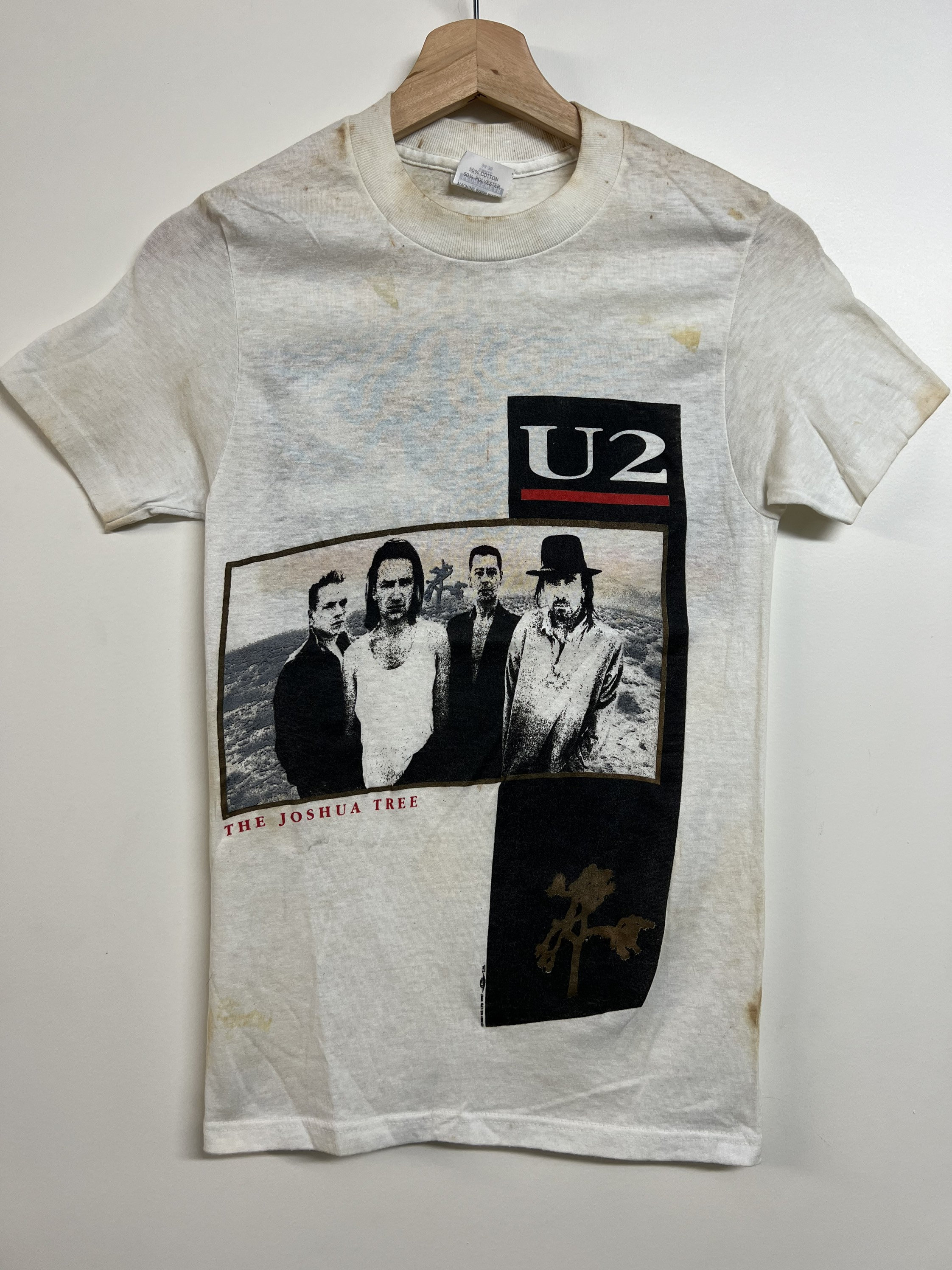 VINTAGE - 【80&#39;s】 U2 JOSHUATREE USA TOUR 87&#39;s Tee Vintage U2 Joshua Tree Tour 80's Band Concert T Shirt 1987