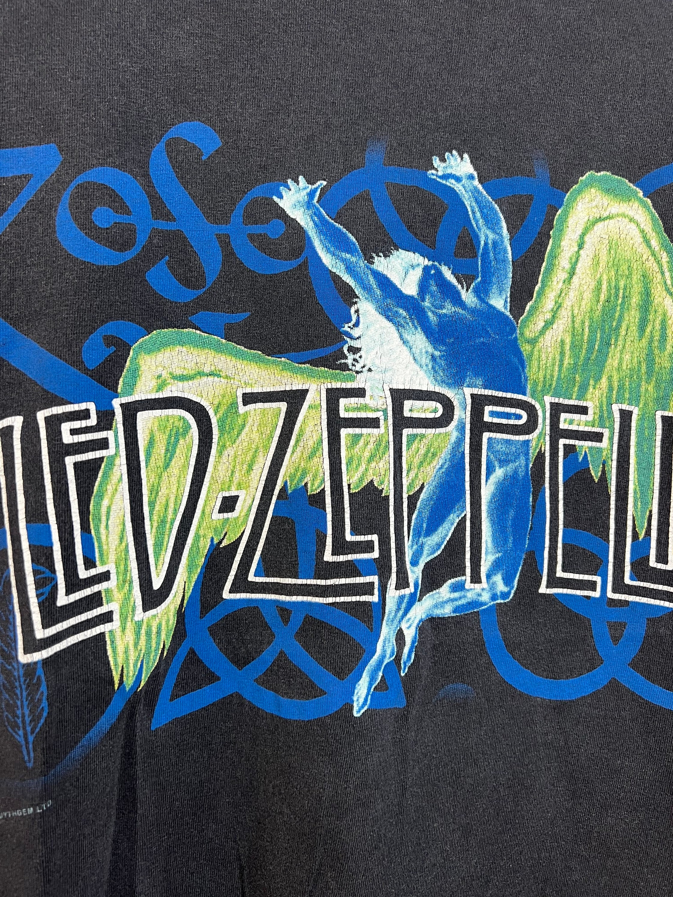 Vintage 90s Led Zeppelin T Shirt Vintage Jimmy Page Robert Plant 