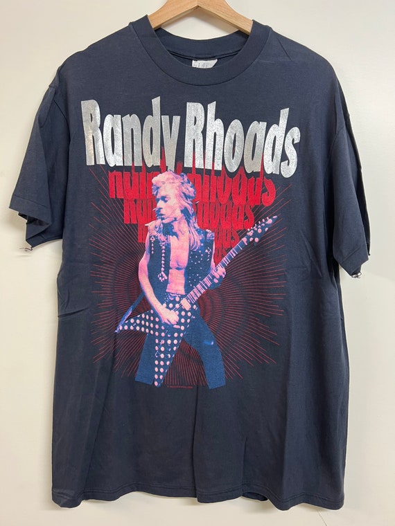 Vintage Randy Rhodes Tribute t shirt 80s Ozzy Osbo