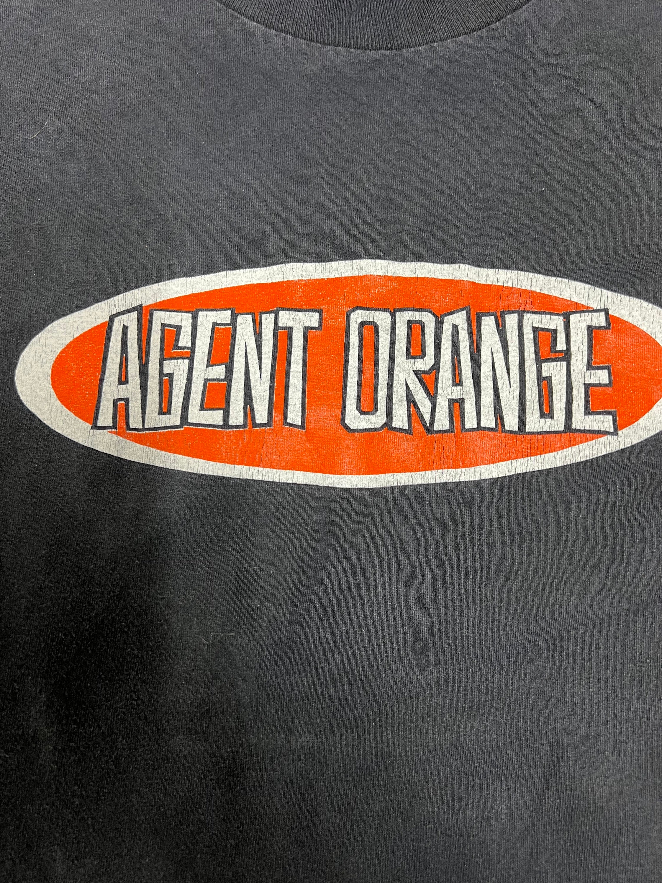 80s 90s ヴィンテージ Agent Orange Tシャツ ロックT Vintage 90s Agent Orange T Shirt Punk Band Tour Concert - Etsy