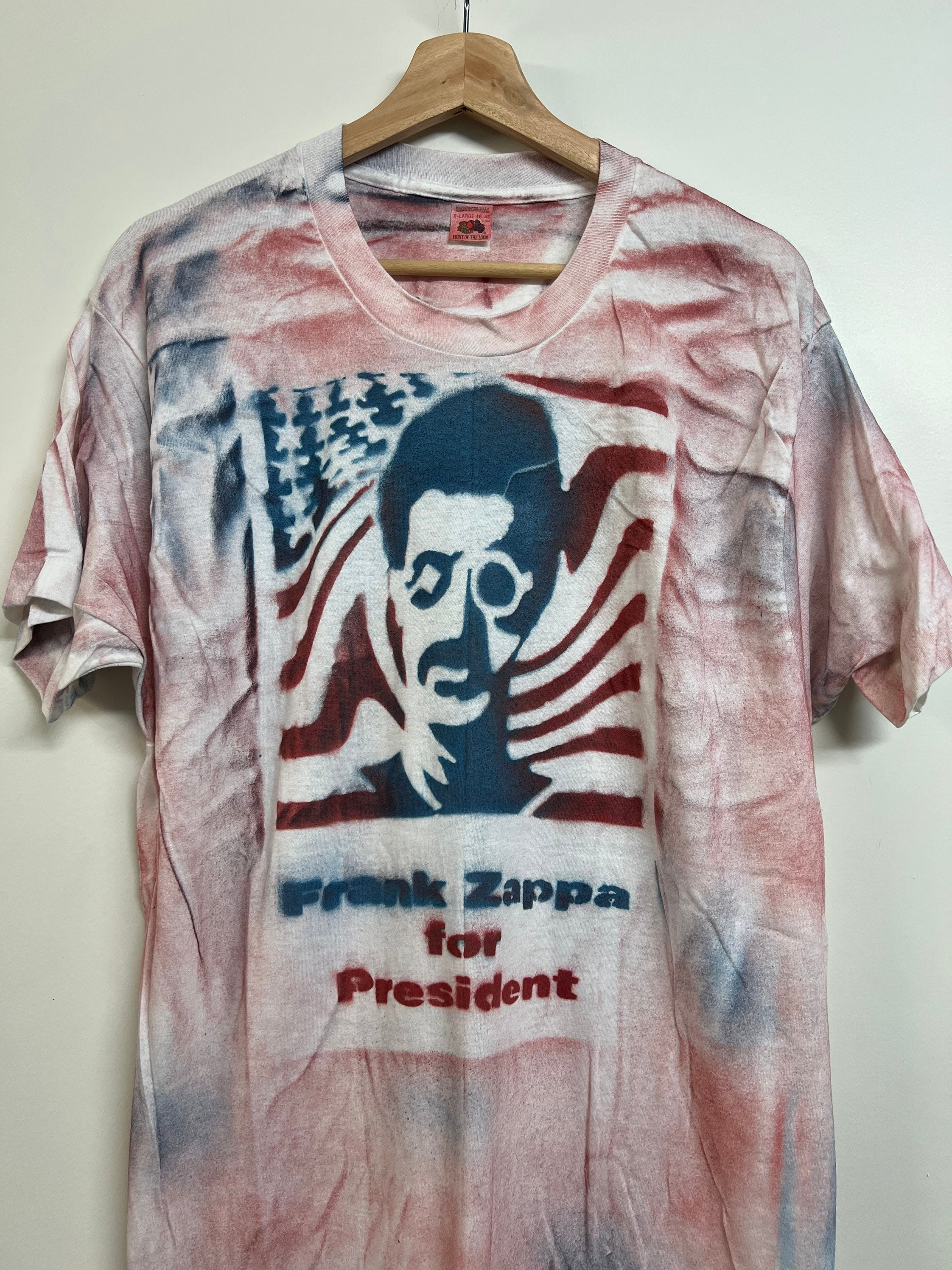 Forvirrede Søjle Stor eg Vintage 1992 Frank Zappa for President T Shirt Tour Concert - Etsy