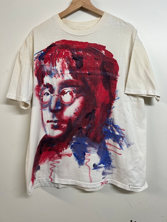 Vintage John Lennon air brush custom shirt 80s the