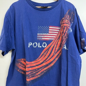 Vintage 90s Polo USA Ralph Lauren Climb camiseta rock climb Yosemite