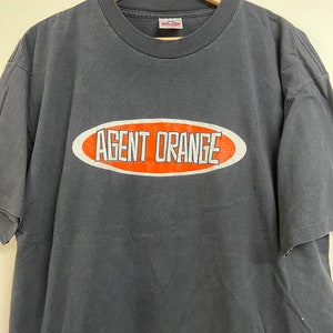 Vintage 90s Agent Orange t shirt punk band tour concert