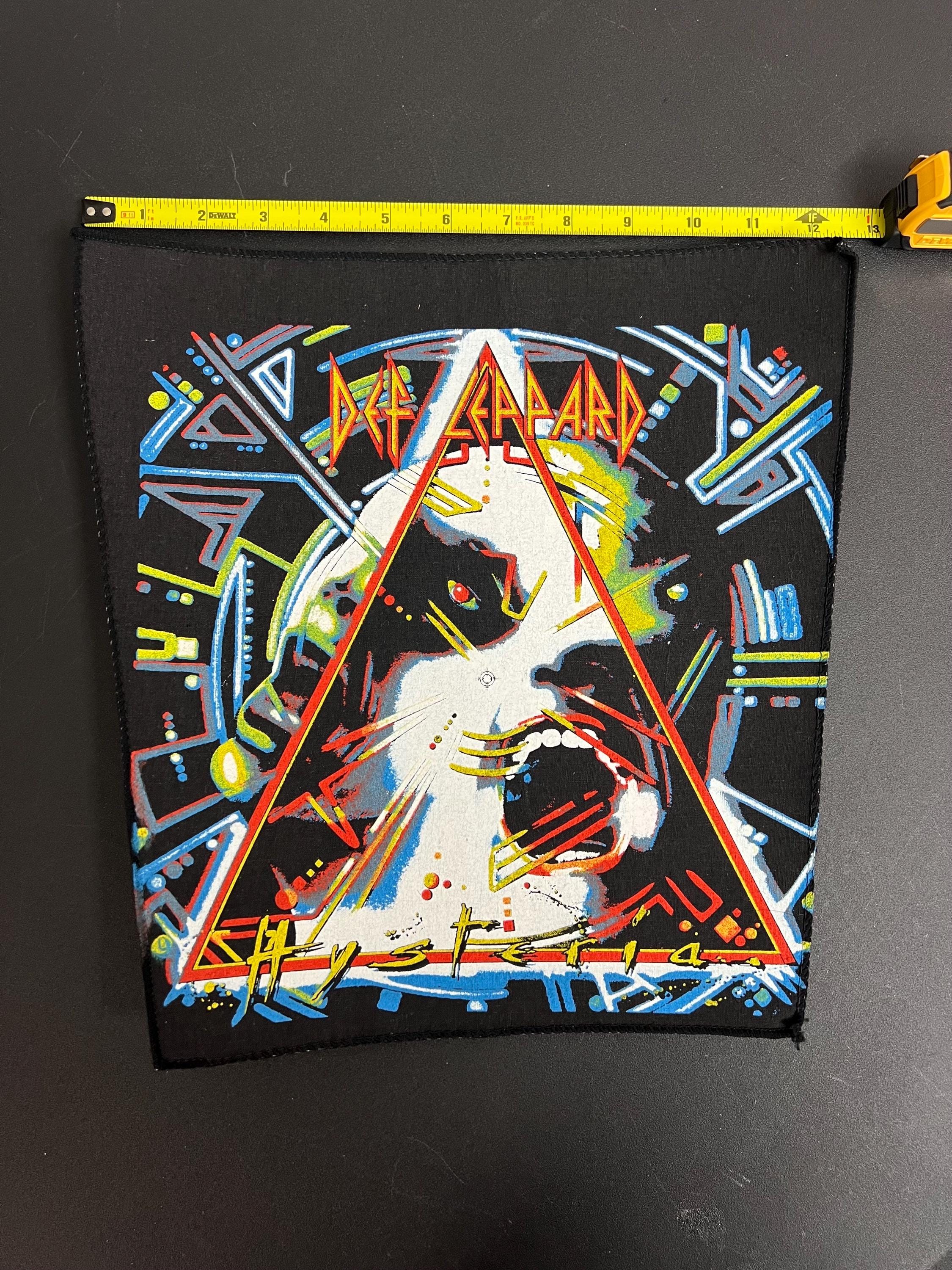 NOS Vintage Def Leppard Hysteria Back Patch Jacket 80s Original 