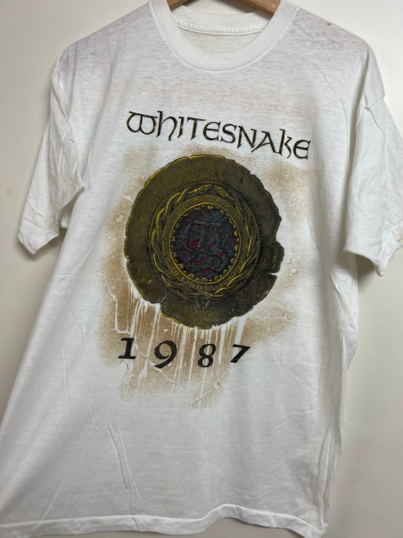 オイルペイント ホワイト・スネイク WHITESNAKE 1987 ツアーTシャツ