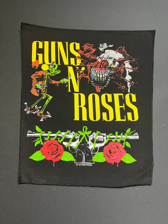 Vintage Guns N Roses Back Patch Denim Jacket Banned - Etsy