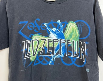 Vintage 90s Led Zeppelin T Shirt Vintage Jimmy Page Robert Plant