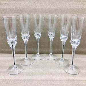 Vintage verres à liqueur en cristal de Belfor - Lot de 6, motif exquis, vers 1960