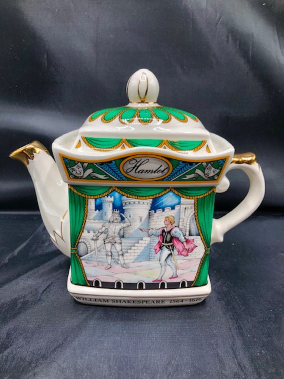 Sadler Teapot Shakespeares Hamlet England Vintage 1960s Etsy