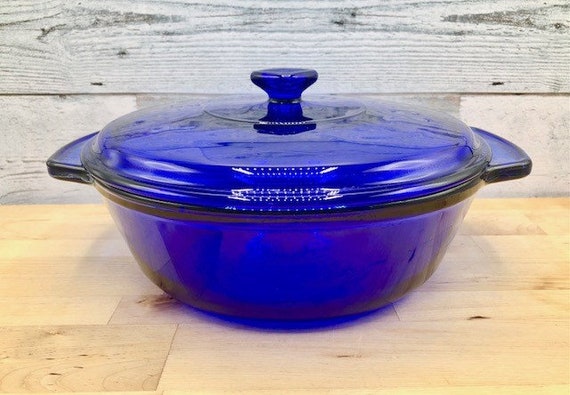 Vintage Anchor Hocking Cobalt Blue Dish / Ovenware / Bakeware