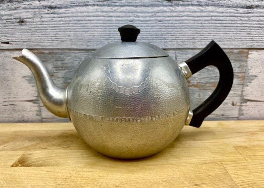 1940s Swan Brand 4 Cup Tea Pot Vintage Empire Pattern Made in Etsy