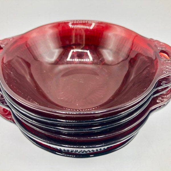Red Depression Glass Etsy