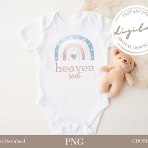 Heaven Sent PNG, Pour cet enfant nous avons prié PNG, Nouveau-né png téléchargement instantané, Sublimation de bébé, Prière exaucée png, bébé miracle,