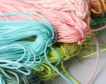 1 mm polyester knoopkoord – voor Koreaanse traditionele ambachten, macramé, sieraden maken, doe-het-zelfarmband