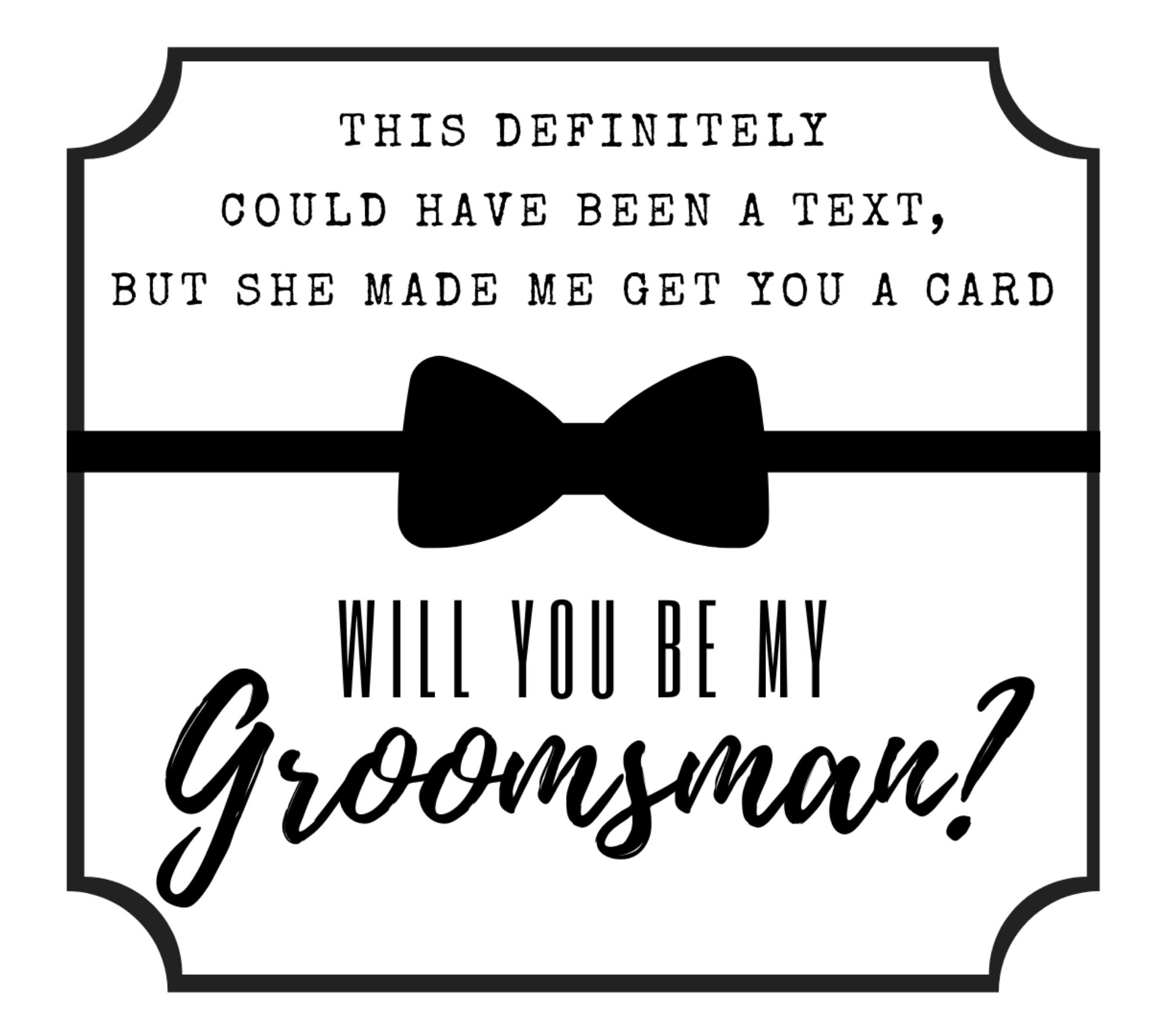 Groomsman Proposal Card Wedding Party Invite - Etsy UK