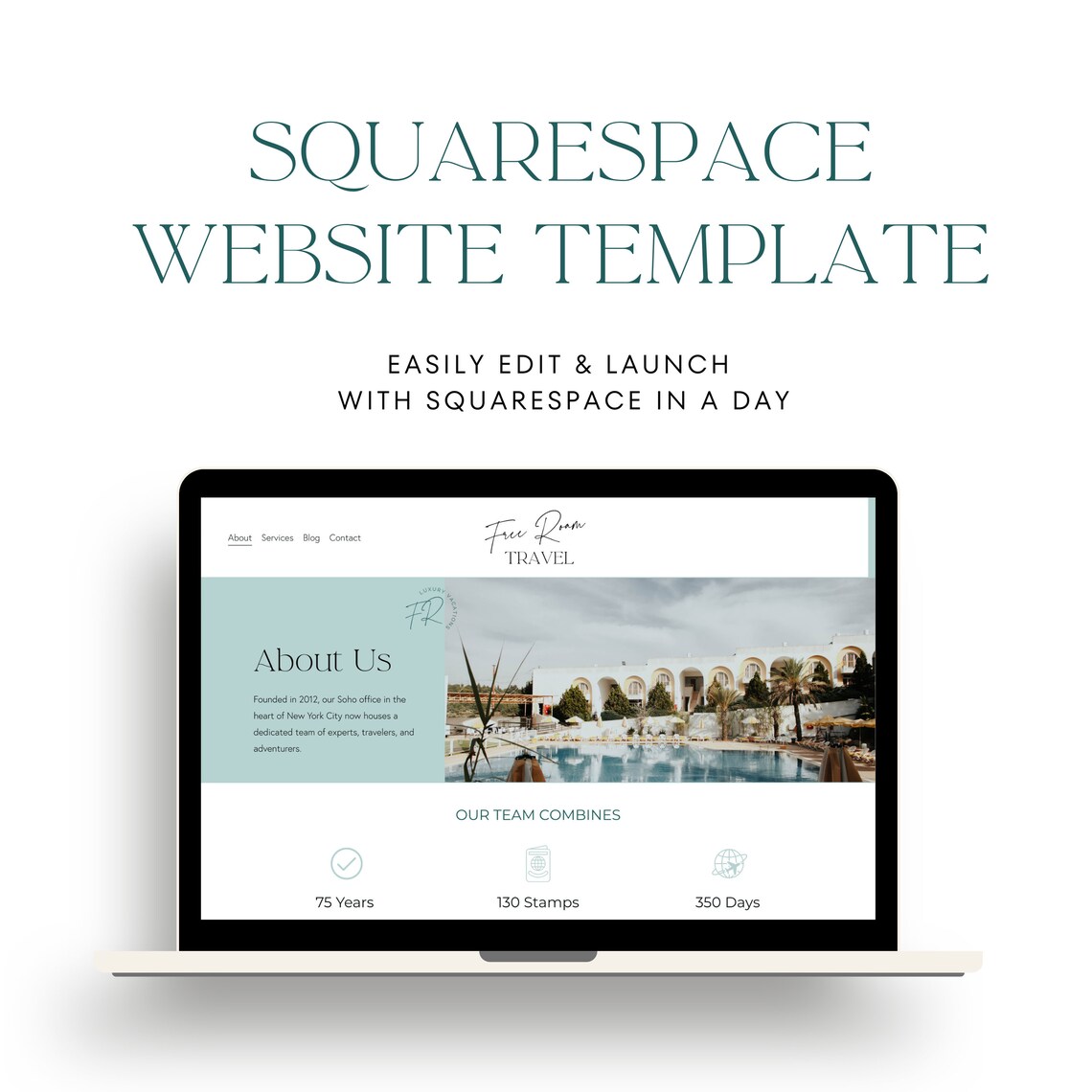 Travel Squarespace Blogger Template A Minimal Boho Squarespace Website ...