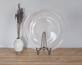 PYREX Vintage #210 Clear Glass Flat Rim Deep Dish Pie Plate 10" Baking Dish
