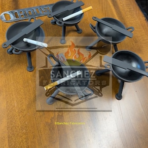 Ashtray bbq style mini disco