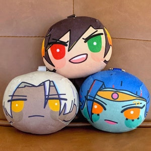 CLEARANCE - Hades Game Manjuu Plush Keychain - Big 3: Zagreus Thanatos Megaera