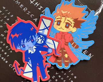 Pegatinas de vinilo de Trigun Maximum: Ángel Vash la Estampida y el Diablo Nicholas D Wolfwood