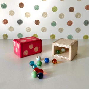 Marble track plate with mushroom storage box for marbles wooden toy set including marble track plate meandering track box collecting tray image 5