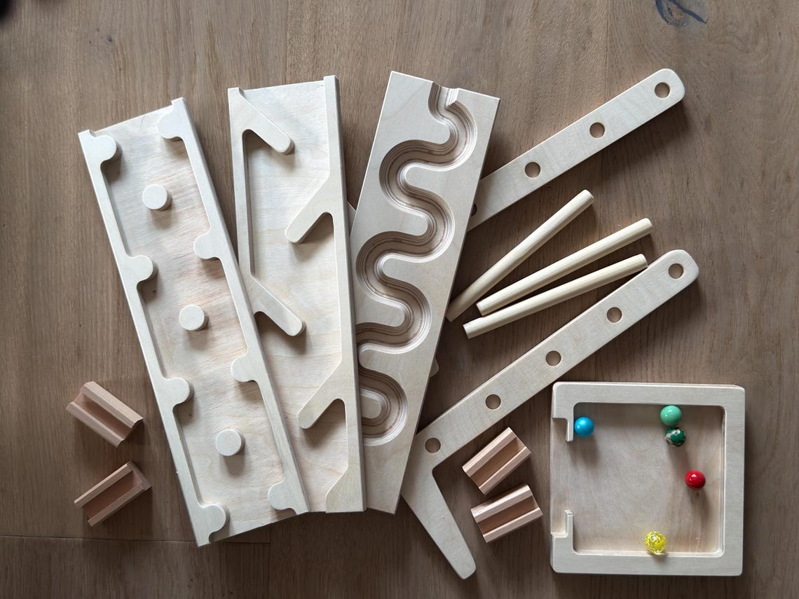 Run Plate Combination Marble Run Set, Ball Track With 3 Different Marble Run ...