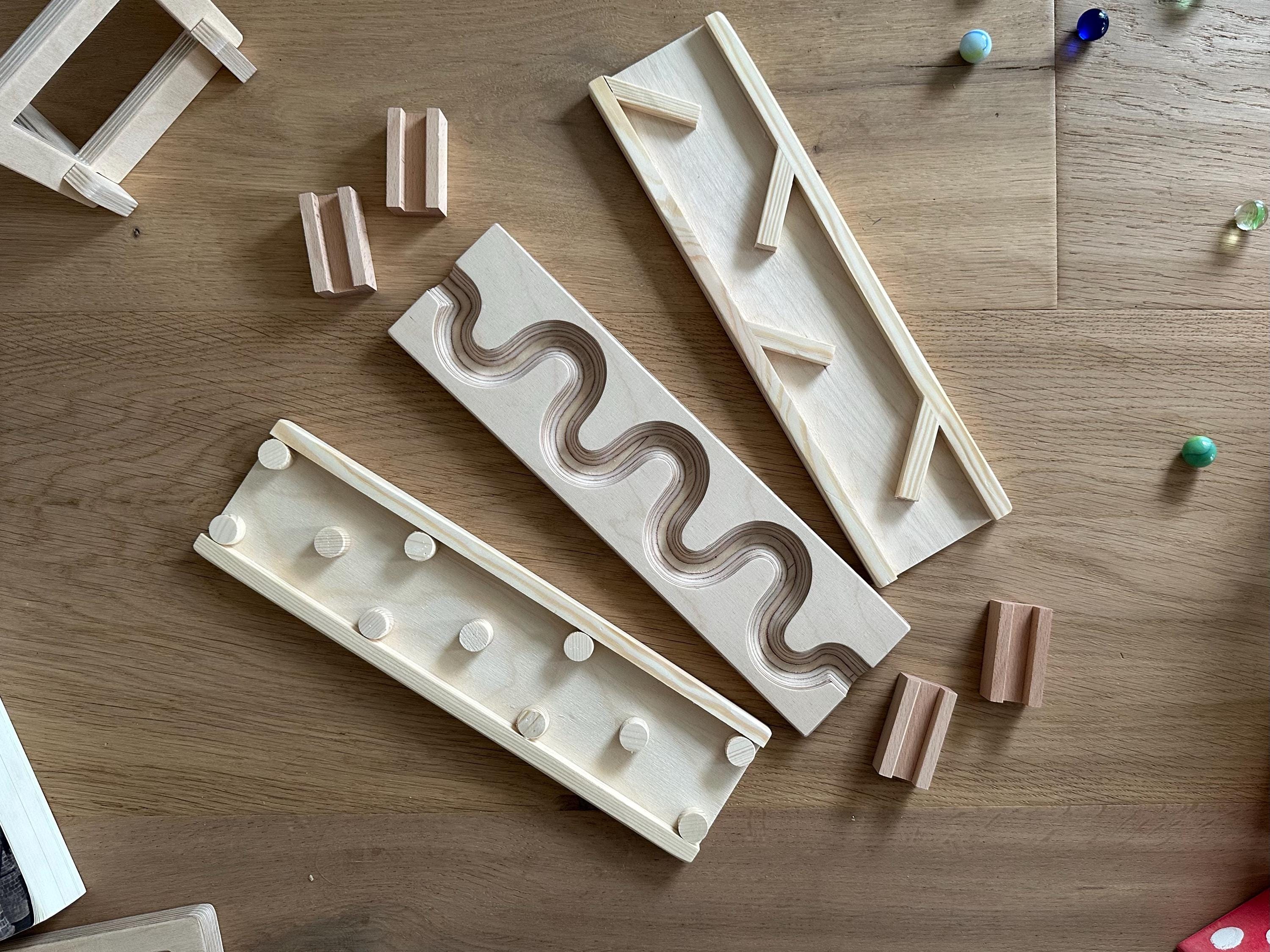 Run Plate 3 Different Marble Run Plates Set Obstacle Plates and Winding Plate 90 ...