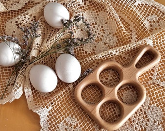 Plateau à œufs, porte-œufs en bois, porte-œufs, rangement œufs, plateau à œufs en bois, plateau à œufs en bois