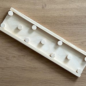 Marble Run Obstacle Plate with Buttons Marble Run Plate Marble Run Wooden Wooden Toy for Glass Marbles