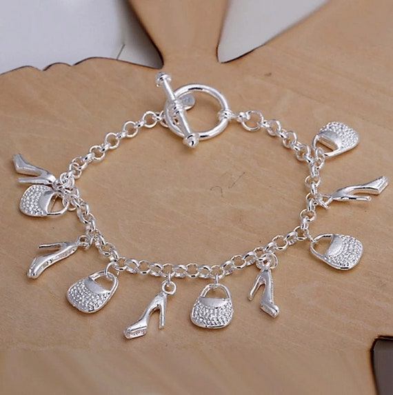 Buy Charm Bracelet With Shoe and Bag Charms Fashion Jewelry Online