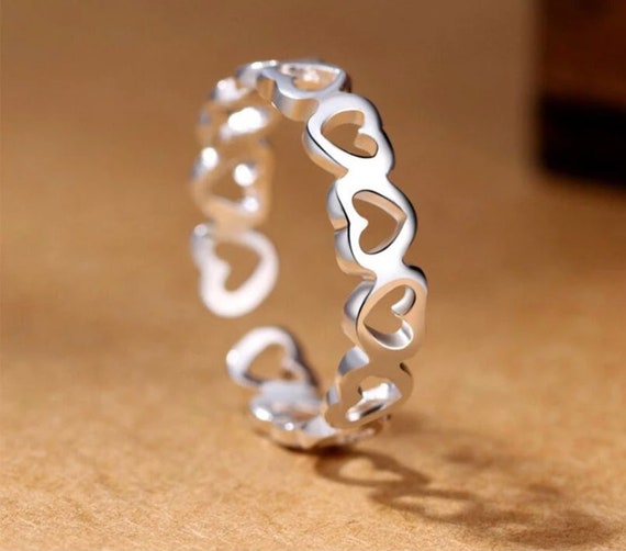 Adjustable heart hotsell ring