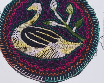 Shipibo Conibo Embroidered Tapestry