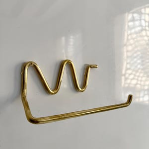 Brass Wall Hooks, Unlacquered Brass Towel & Coat Hooks, Handmade Decorative Bathroom Hooks, Stylish and Unique Wall Hangers