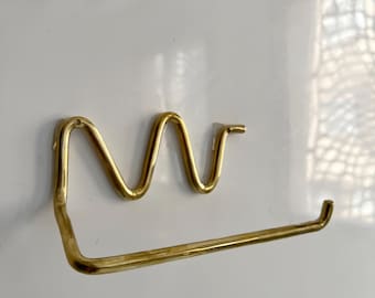 Brass Wall Hooks, Unlacquered Brass Towel & Coat Hooks, Handmade Decorative Bathroom Hooks, Stylish and Unique Wall Hangers
