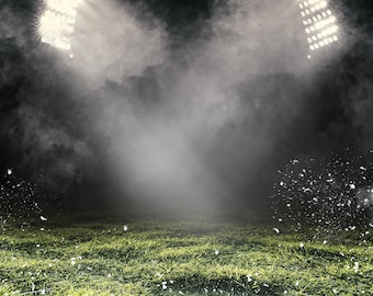 SPORTS BACKGROUNDS | Football & Soccer Game Day - Customizable Photoshop Backgrounds and Overlays, Backdrop
