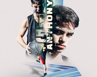 Conjunto de plantillas de Photoshop para póster deportivo - Instagram Feed & Story, tamaño imprimible