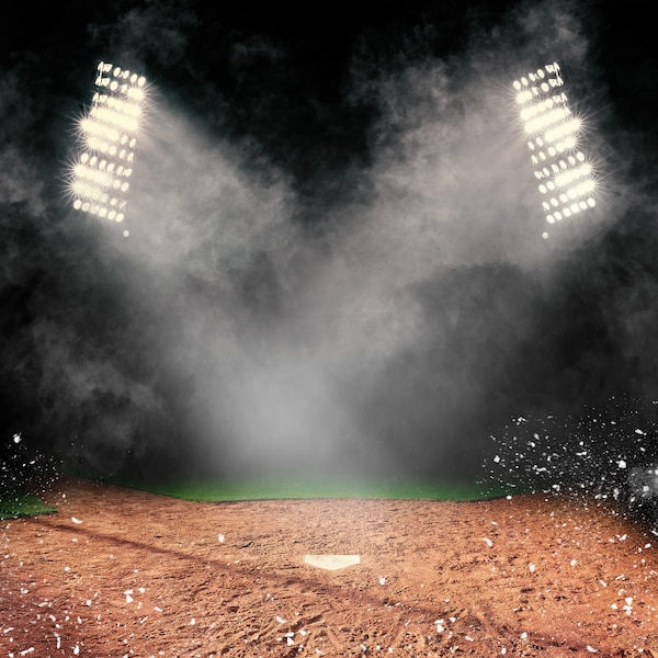 PARCOURS SPORTIFS | Arrière-plans et superpositions Photoshop et Canva pour stade de baseball