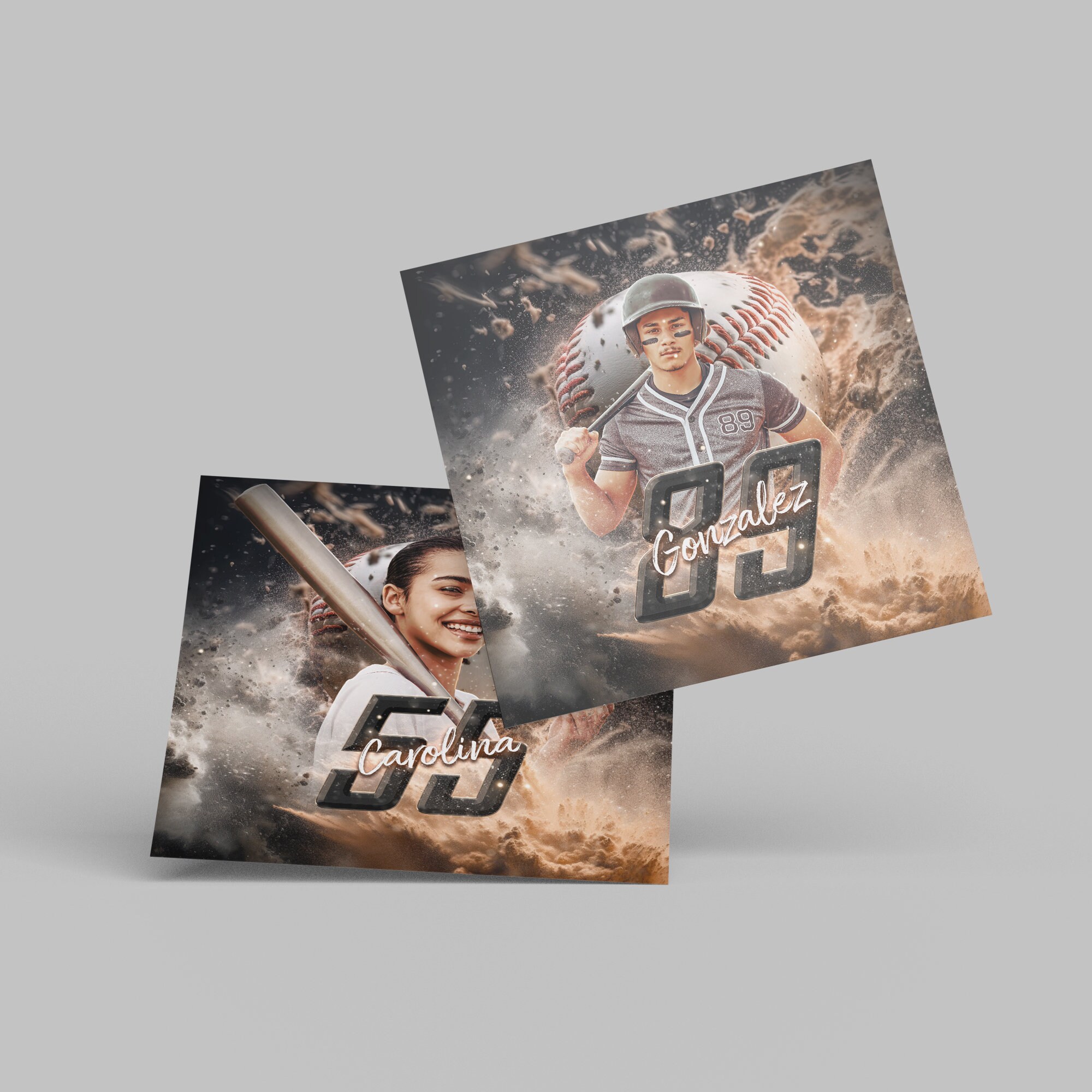 Photoshop Softball Poster Template, Digital Sports Background Tball ...
