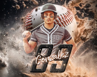 Softball Poster Template: Senior Night Baseball Banquet Gift (Digital Download)