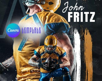 Editable Sports Poster Template for Canva | Instagram & Print-Ready Design