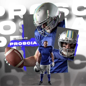 Sport Poster Photoshop Template Printable and social media poster