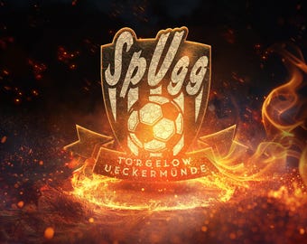 Sport Logo on Fire Instagram Mockup • 5K Printable PSD • Easy Smart-Object Editing