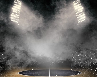 FONDOS DEPORTIVOS / Basket Night - Fondo PSD personalizable Fondos y superposiciones de Photoshop